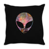 Psychic Alien Galaxy Throw Pillow