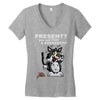 anxious cat Women's V-Neck T-Shirt