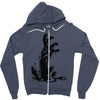 main de zombie Zipper Hoodie