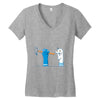 bad sock puppet Women's V-Neck T-Shirt