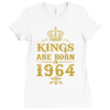 kings are born in 1964 Ladies Fitted T-Shirt