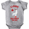 boxing llama Baby Bodysuit