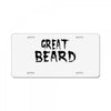 great beard License Plate