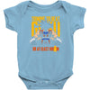 training to beat saiyan or at least warrior anime gym workout lifting Baby Bodysuit
