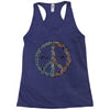 peace in our time vectorized Racerback Tank
