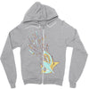 shark attack Zipper Hoodie