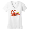 sexual tyrannosaurus Women's V-Neck T-Shirt