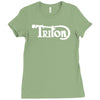 triton cafe racer motorcycle Ladies Fitted T-Shirt