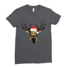 noel deer Ladies Fitted T-Shirt