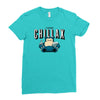 chillax like a Ladies Fitted T-Shirt