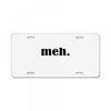meh License Plate