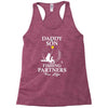 Daddy And Son Fishing Partners For Life Racerback Tank