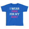 i wear pink for my aunt breast cancer Toddler T-shirt