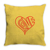 love heart outline valentine's day Throw Pillow