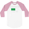 low battery introvert pun humor 3/4 Sleeve Shirt