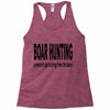 boar hunting tex Racerback Tank