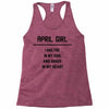 April Girl Racerback Tank