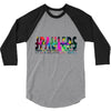 jake paulers colorful 3/4 Sleeve Shirt