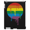 rainbow colored stripes dot running splashes iPad 3 and 4 Case