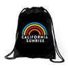 California Sunrise Drawstring Bags