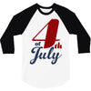 4th of july 3/4 Sleeve Shirt