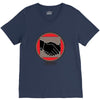 hand shake V-Neck Tee