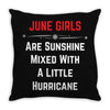 June Girls Throw Pillow