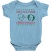 golden christmas Baby Bodysuit
