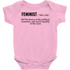 Feminist Noun Baby Onesie