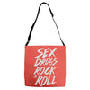 sex drugs rock n roll Adjustable Strap Totes
