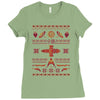shiny sweater Ladies Fitted T-Shirt