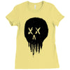 trickle skull Ladies Fitted T-Shirt
