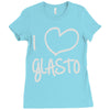 i love glasto (2) Ladies Fitted T-Shirt