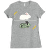 run away! run away! Ladies Fitted T-Shirt