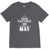 The Best Father Was Born In May V-Neck Tee