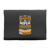My Daughter Is Super Awesome Her Stepdad Accessory Pouches