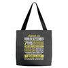 Legends Are Born In September Tote Bags
