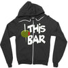 olive this bar Zipper Hoodie