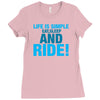 Eat Sleep Ride Ladies Fitted T-Shirt
