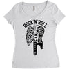 rock and roll Women's Triblend Scoop T-shirt