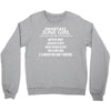Smartass June Girl Crewneck Sweatshirt