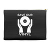 save our vinyl dj club Accessory Pouches
