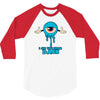 monster eye blue 3/4 Sleeve Shirt