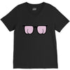 kacamata bujur V-Neck Tee