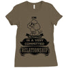 I Am Poodle Actually In A Very Commited Relationship Ladies Fitted T-Shirt
