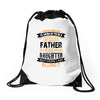Super Cool Father Of A Freaking Awesome Daughter Drawstring Bags