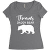 Daddy Bear - Baby Bear Custom Name Women's Triblend Scoop T-shirt