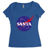 santa nasa Women's Triblend Scoop T-shirt