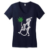 police brutality 100% cotton Women's V-Neck T-Shirt