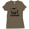 i iz on your shirt funny lolcat geek nerd tee cat s 3xl Ladies Fitted T-Shirt